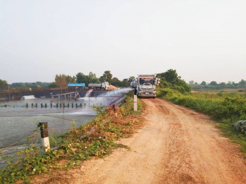 เติมน้ำฟาร์มเลี้ยงกุ้ง เติมน้ำฟาร์มเลี้ยงกุ้ง